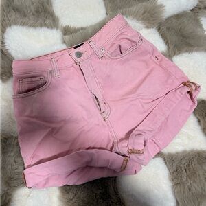 BDG Pink Denim high rise short